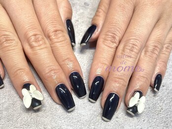 サロン ド モモ(salon de momo)/上嶋担当　ワンカラーに蝶々