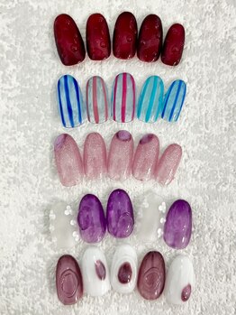アイラッシュアンドネイルサロン ブエナ(Eyelash＆Nail Salon Buena)の写真/【荻窪駅北口3分】朝9時から♪最旬トレンドネイルで指先を華やかに♪《毎月5種/今月のキャンペーンネイル》