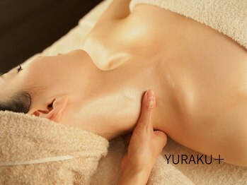 ユラクプラス 薬院(YURAKU+)の写真/【首肩ガチガチ、背中まで重い方へ】じっくりほぐして、すーっと軽く。全身リンパ90分 ￥ 9,800