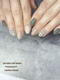 チェックネイル