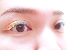 ミニョンアイラッシュデザインサロン　北花田店/色を楽しむ♪ブルー,ターコイズ,