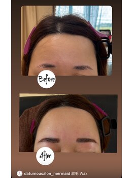 マーメイド/眉毛綺麗にします!