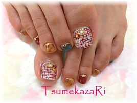 ★べっ甲＆ツイード★フット★