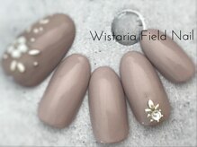 ウィスタリアフィールドネイル MONAD店(WISTARIA FIELD)/シルバースタッズ　ネイル
