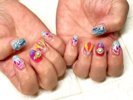 カジュアル★リゾートネイル