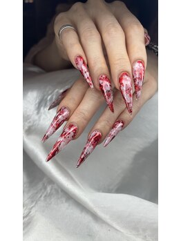 クロスネイル 渋谷店(CROSS nail)/春らしいお花のホイルネイル