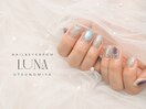 透明×マグネットネイル