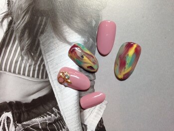 ネイルアンドアイラッシュサロン エスポアール(nail&eyelash salon espoir)/マーブルネイル 75分コース