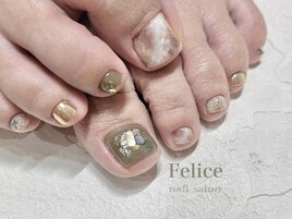 ☆nuance foot nail ¥9900☆