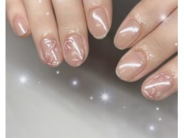 ツヤパウダー×フラワー