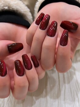 ネイルサロン スクール アンジェラ 守谷店の写真/ナチュラル・クリア・デザインネイルなど、お好みに合わせ長さ出しが可能◎差がつく理想の指先、叶えます★