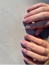 ネイル ドゥ 岡山駅前店(Nail Doux)/リボン＆ドットネイル