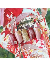 新年ネイル/成人式ネイル