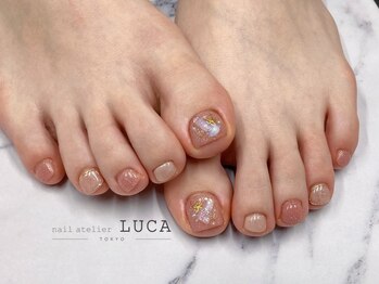 ネイルアトリエルカ(nail atelier LUCA)/W-740 大人フットシェルネイル