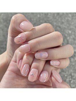 ハート×ピンクミラー