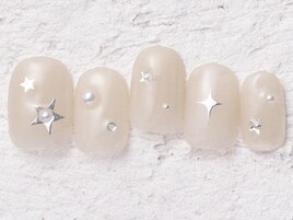 シンプルベージュ星8480yen