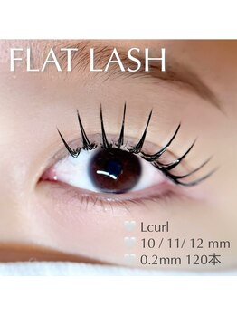 ネイルサロン R/フラットラッシュ★Lカール