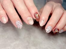 ブリスフルハピネス(Blissful happiness)/バレンタインツイードネイル