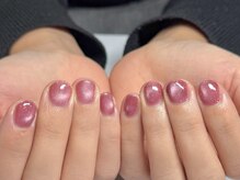 ネイルルームリラ 川崎(nailroom lilas)/マグネットワンカラー＊自爪育成