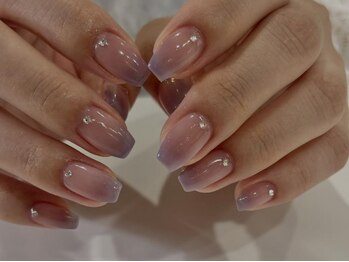 アイネイルズ 渋谷店(I nails)/【Saki.o】ピンクパープル
