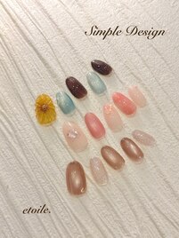 【simple】7月8月定額デザイン