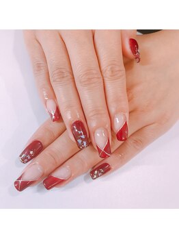 インビテーション(invitation)/変わりフレンチネイル☆