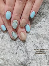 プライベート ネイルサロン マーマ(murmur)/ターコイズネイル