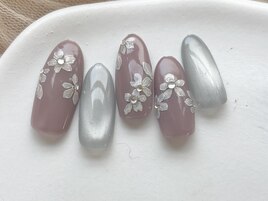 ニュアンスフラワーネイル
