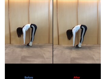 徳島藍住整骨院 ザ ビー(THE B)/ピラティス初回体験before/after