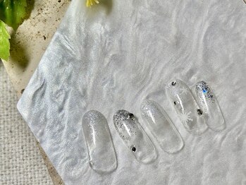 テテネイル(tete.nail)/ホワイトダスト×雪の結晶
