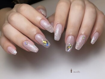 アイネイルズ 四条河原町店(I-nails)/ホロラメピンク￥6500～11500