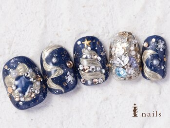 アイネイルズ 横浜WEST店(I-nails)/クリスマスデザイン11500円