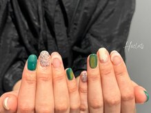 エクラス 銀座(Heclats)/ニュアンスネイル/グリーン