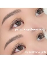 ティーネイルアンドアイラッシュ(tty)/美眉ワックス×まつ毛パーマ