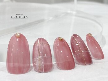 サロンドルクリア(Salon de LUCULIA)/#チェックネイル