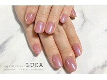 ネイルアトリエルカ(nail atelier LUCA)/N-6 ワンカラー　クリアピンク
