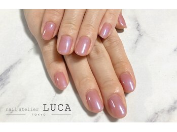 ネイルアトリエルカ(nail atelier LUCA)/N-6 ワンカラー　クリアピンク
