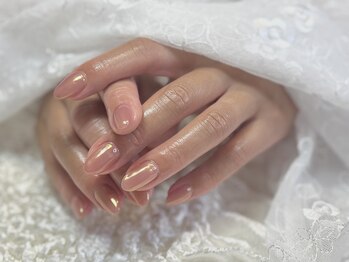 チアリーネイル(cheery Nail)/ホワイトパールミラーネイル