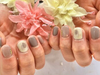 ディーネイル 京橋(D-nail)/立和名/塗りかけショートネイル