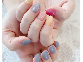 ～アシメcolorfulネイル～