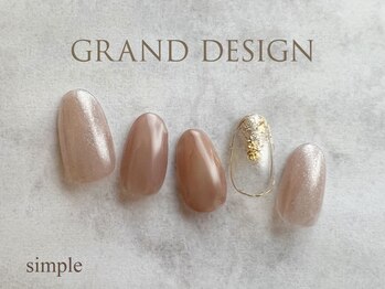 グランドデザイン 岐阜店(GRAND DESIGN)/シンプル秋ネイル