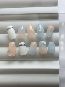 エムディーエーネイル(M.D.A NAiL)/涼しげグラデ