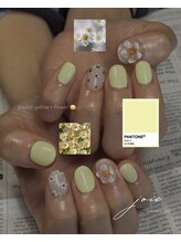 ジョワ(joie)/pastel yellow × flower