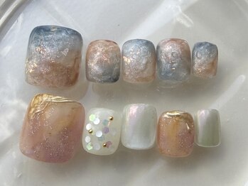 アイネイルズ 池袋店(I-nails)の写真/お足元から可愛く♪Foot Nuance Collection初回￥12000(オフケア込)/再来￥13000(オフ代別途)[池袋]