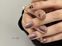 ミエレ(miele)/秋パープル縦グラデーション堀江