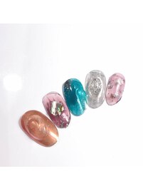 おしゃれニュアンスネイル
