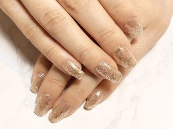 フレイムス アイラッシュ アンド ネイル(FRAMES)/ラメグラデーションネイル