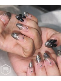 ラメグラデーションネイル