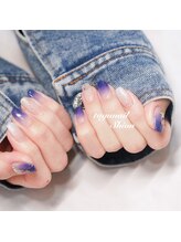 たゆ ネイル(たゆnail)/パラジェルネイビーグラデネイル