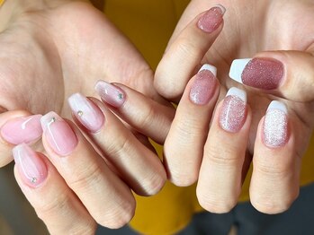 ヌル ネイル 堀江(NURU NAIL HORIE)/アシメマグネットデザイン☆